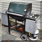 L05. Weber silver propane gas grill 